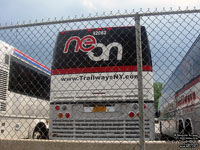 New York Trailways 82082 - 2008 Prevost H3-45 - Greyhound Neon Pool