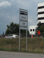 Panneau Autobus CITL Fin de la circulation sur l'acctement sign