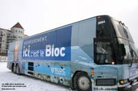 Bloc Qubcois - Heureusement, ici, c'est le bloc - 2000 Prevost H3-45 (ex-leased Angel Tours)