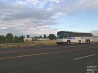 Portland-bound Greyhound Lines 102DL3 in Stanfield,OR