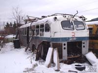 Ex-Sherbrooke Transit 265 - 1950's Prevost Citadin, extended in the 60's by Sherbrooke Coach Manufacturing - Used for car parts storage - Now scrapped