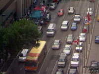 Winnipeg Transit buses on Portage Avenue