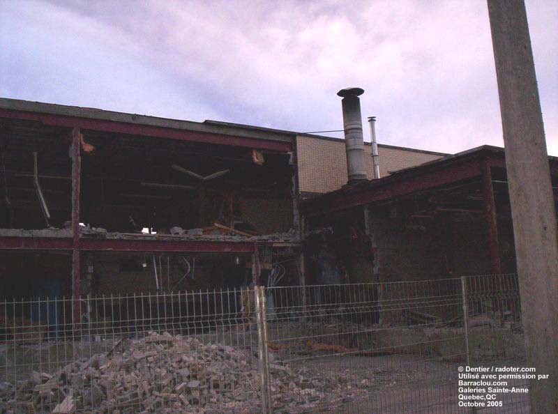 Quebec City (Beauport) Galeries Ste-Anne demolition