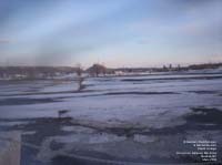 Snow dump on the old Quebec City (Beauport) Galeries Ste-Anne demolition location