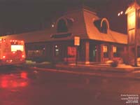 Ancien restaurant St-Hubert ferm depuis plusieurs annes. Rue King, Centre-ville de Sherbrooke,QC