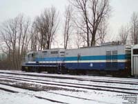 AMT 1313 - GP9 (ex-STCUM 1313, nee CN 4309) and 605 - Electric Generator (HEP) car (ex-STCUM 605, exx-VIA 15432, nee CN 15432)