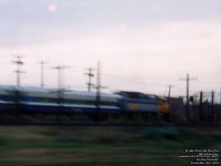 AMT Train powered by Via Rail F40PH-2 engine