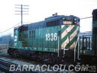 BN 1836 - GP9 (To BN GP28M 1532, then BNSF 1532 - Nee GN 684)