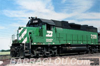 BN 2128 - GP38AC (nee SLSF 651)