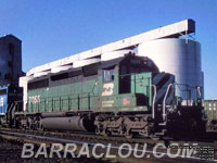 BN 7055 - SD40-2 (To BNSF 7055, then BNSF 1653)