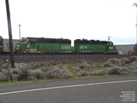 BNSF 2820 - GP39M (ex-BN 2820, exx-BN 2214, nee GN 3014) & BNSF 2974 - GP39V (ex-BN 2974, exx-???, nee ???)