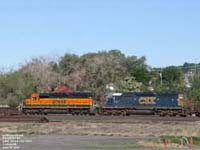 CSXT 8317 - SD40-2 (ex-SBD 8317, nee L&N 1241) (with BNSF SD40-2 7334)