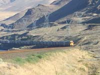 A BNSF train in Roosevelt,WA