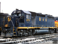 B & O 3771 - GP40 (To CSXT 6547, then FEC 444, then AGR 444)