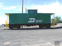 BNSF Railway - BN caboose in Connell,WA