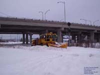 Canadian National Railway - CN snowplow in action at Allenby diamond in Quebec City,QC.