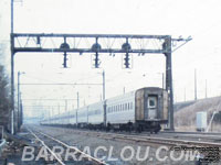 Amtrak train in Newark,NJ