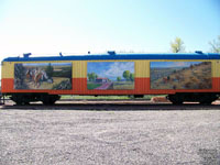 Baggage car in Hardin