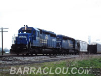 CR 6294 - SD40 (ex-PC 6041, nee PRR 6041 - Rebuilt as CR 6994, then CSXT 8883) and CR 6396 - SD40-2