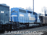 CR 6344 - SD40 (ex-PC 6091, nee PRR 6091 - To HLCX 6086)