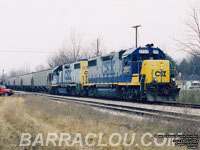 CSXT 2707 - GP38-2 (ex-SBD 6056, nee SCL 6056) and CSXT 2514 - GP38-2 (ex-SBD 2514, nee SCL 514)