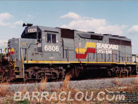 CSXT 6806 - GP40 (To UP GP38M-3 2512, then UP 1012 -- Ex-SBD 6806, nee L&N 3010)