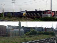 CSXT 7661 (with CN 2407 & IC 2461) - Dash 8-40CW