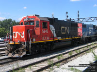 GTW 5845 - GP38-2 (ex-P&LE 2052) - Wrecked, then rebuilt by NRE - Transfered to Illinois Central 5845 in Winter 2000