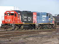 GTW 6401 - GP40 (nee DTI 401) & 4916 (2nd) - GP38-2  (Ex-GTW 5716, exx-MP 2068 nee MP 917)