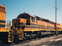 Huron Central 461 - SD45E (ex-HATX 921; ex-SP 7495; nee SP SD45 8825) (on QGRY)