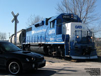 GMTX 2644 - GP38-2 (ex-CSXT 2021, nee B&O 3821) (on Quebec-Gatineau)