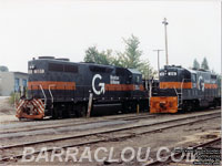 B&M  351 - GP39-2 (Ex-D&H 7620 -- To UP 2730, then UP 1230) and ST 28 - GP7 (ex-MEC 576)