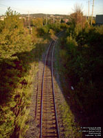 Abandoned Quebec Central west-end junction with the MMA in Sherbrooke