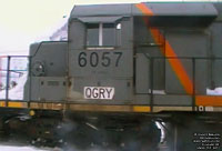 QGRY 6057 - SD40-3 (To QGRY 3334 - ex-GCFX/WC 6057, nee CN 5193)