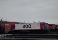 Soo Line 4001 - Fuel Tender built from former MILW GP9 2370