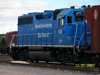 SW 677 - GP40 (Ex-UP 677, exxx-MKT 242, exxx-CR 3122, nee PC 3122)