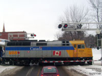 Via Rail 6424 (F40PH-2) - Ex-Budweiser Super Bowl wrap