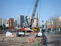 Sunalta station construction