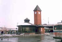 Transit Station built on the ex-CN depot street property in the Union station, Sherbrooke