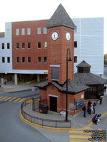 Transit Station built on the ex-CN depot street property in the Union station, Sherbrooke