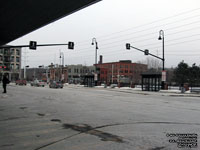 Transit Station built on the ex-CN depot street property in the Union station, Sherbrooke