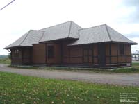 Former Macamic station; Macamic, Quebec. Current use: Tourist Kiosk.