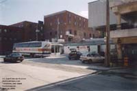 Temporary bus depot, Sherbrooke