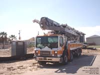 Concrete pump truck