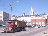 Mack roll-off truck