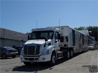 Molson Breweries tractor with a Molson Export trailer